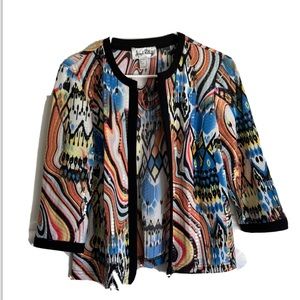 Vintage Bold & Bright Jacket 1980s  Joseph Ribkoff